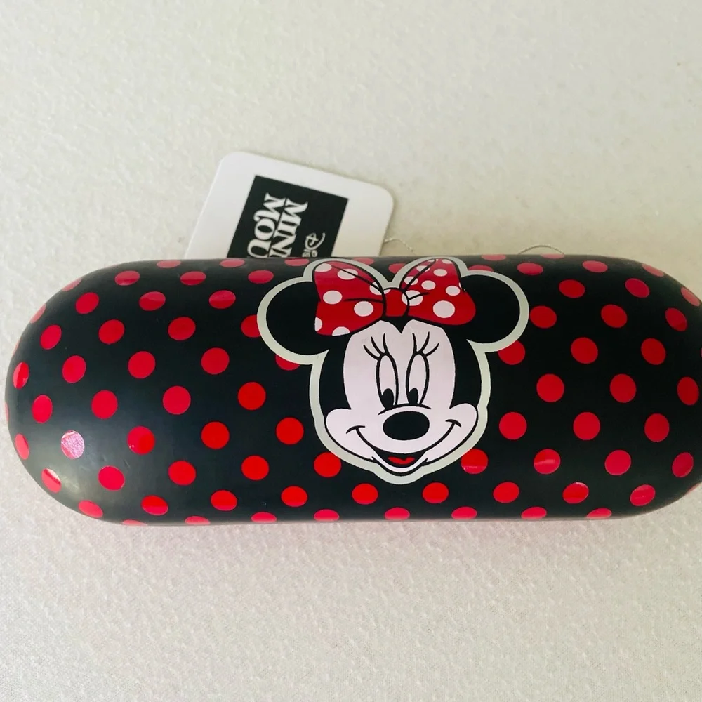 Disney Minnie Mouse Red and Black Polka Dot Glasses Case
